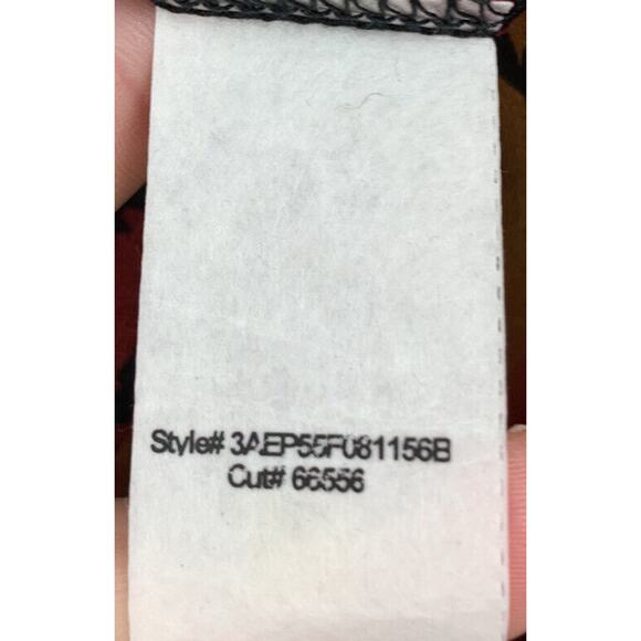 New Directions Kimono Womens Small Open Front Fringe‎ Pink/Black - Picture 6 of 6